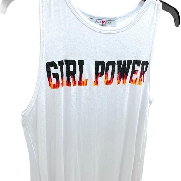 Kali Reve New Girl Power Fire Sleeveless T-Shirt - Picture 2 of 10